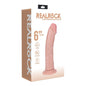 Shots RealRock 6-inch Vibrating Curved Cock Flesh with realistic veins, suction base, and lifelike texture