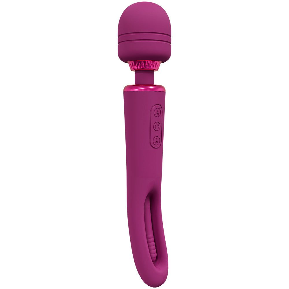 Shots Kiku Double Wand – Dual-Ended Flapping Tongue & Wand Vibrator