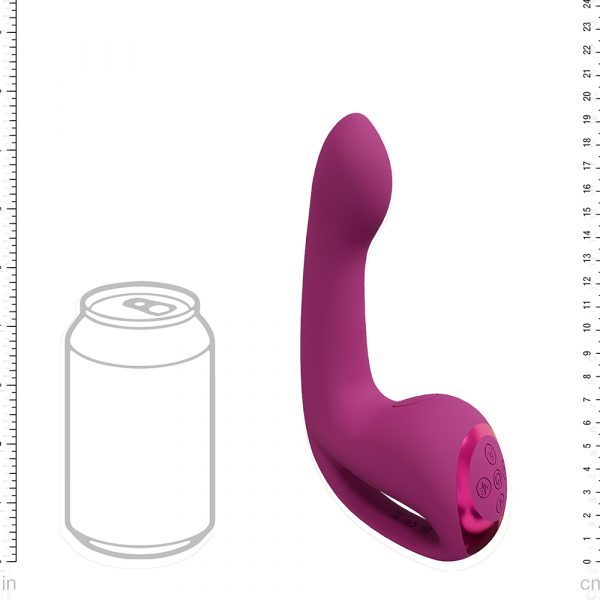 Vive Riko Triple Thumper Vibrator – Black and Gold Silicone Triple Motor Design with Curved Shaft and Finger Extension