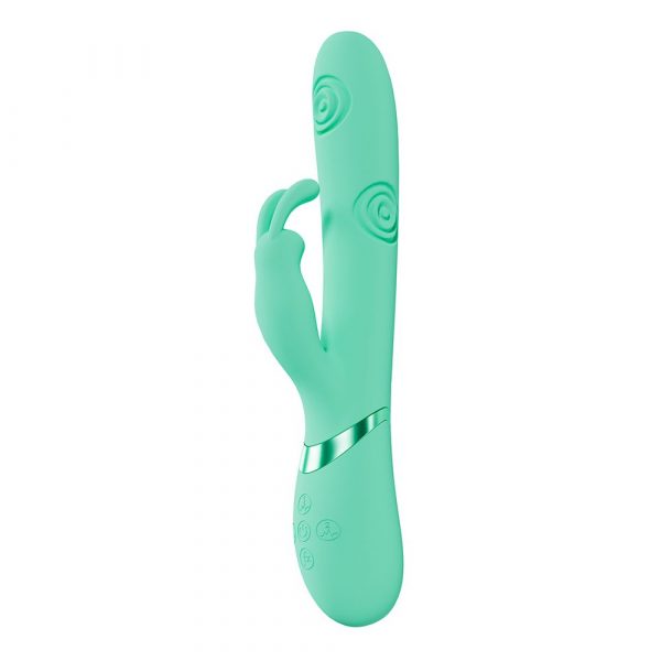 Shots VIVE Mimi Triple Motor G-Spot Tapping Vibrator – silicone vibe with clitoral arm and climax mode button