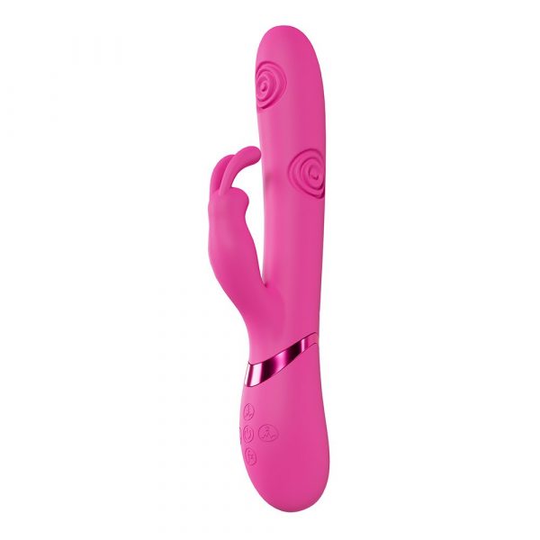 Shots VIVE Mimi Triple Motor G-Spot Tapping Vibrator – silicone vibe with clitoral arm and climax mode button