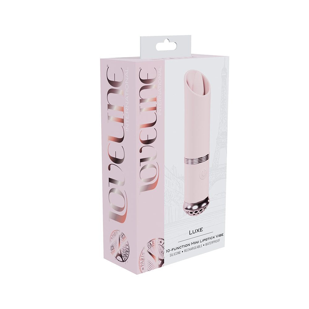 Shots Luxe Lipstick Vibe – Compact Clitoral Vibrator with Light-Up Base and Elegant Silicone Tip