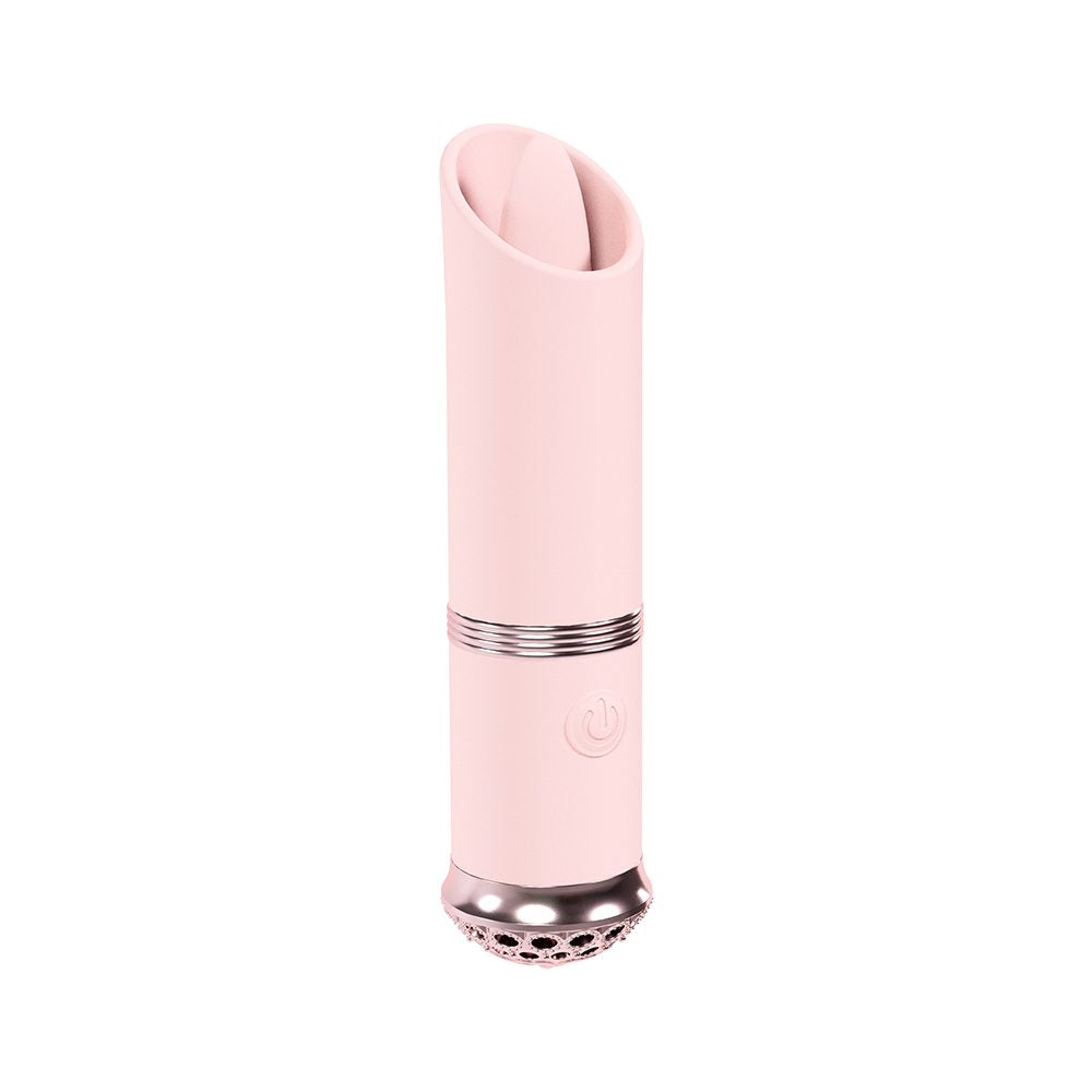 Shots Luxe Lipstick Vibe – Compact Clitoral Vibrator with Light-Up Base and Elegant Silicone Tip