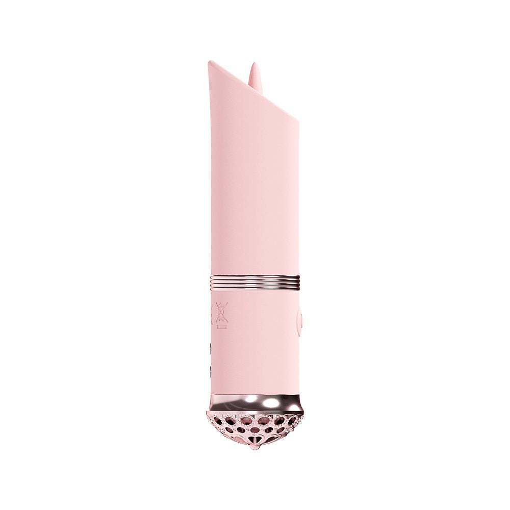 Shots Luxe Lipstick Vibe – Compact Clitoral Vibrator with Light-Up Base and Elegant Silicone Tip