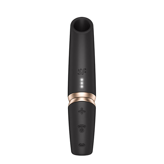 Satisfyer Perfect Kiss compact air pulse clitoral stimulator with silicone body