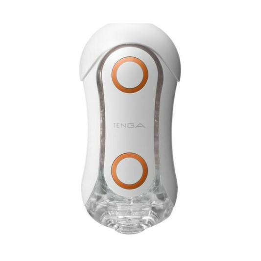 Tenga Flip Orb Orange Crash – Reusable flip-open masturbator with pressure pads and internal orbs