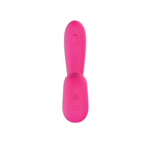 Nasstoys Blaze Suction Thumper Vibe – rabbit-style vibrator with clitoral suction and internal thumping stimulation, made of pink body-safe silicone.