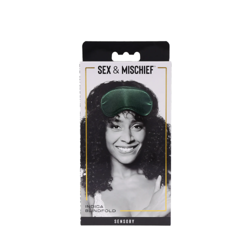 Sportsheets Indica Blindfold – Emerald Green Satin Blindfold