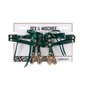 
Sportsheets Indica laced up garters in emerald faux leather with satin lacing