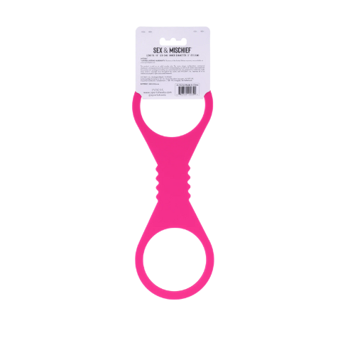 Sportsheets Large Hot Pink Silicone Cuffs – Beginner Silicone Cuffs