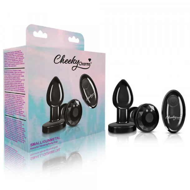 Cheeky Charms Vibrating Metal Plug 