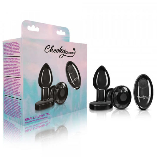 Cheeky Charms Vibrating Metal Plug 