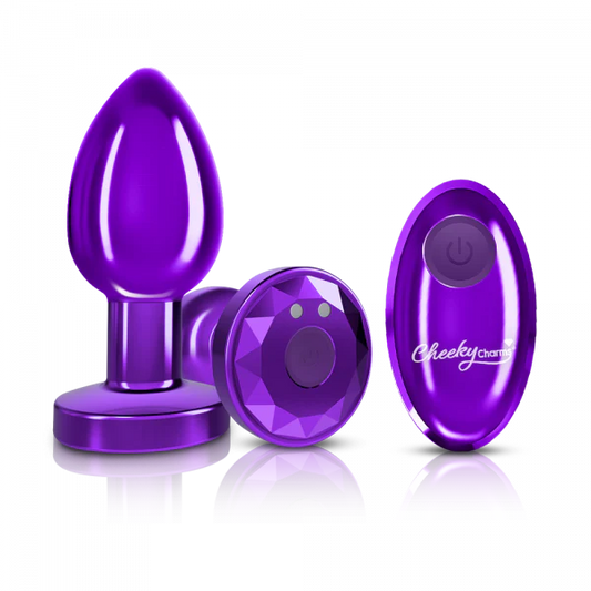 Cheeky Charms Vibrating Medium Metal Plug