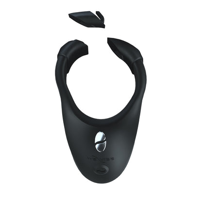 We-Vibe Tease Us Bond + Bond set – two wearable vibrating rings with remote, app control, and adjustable fit in black silicone.