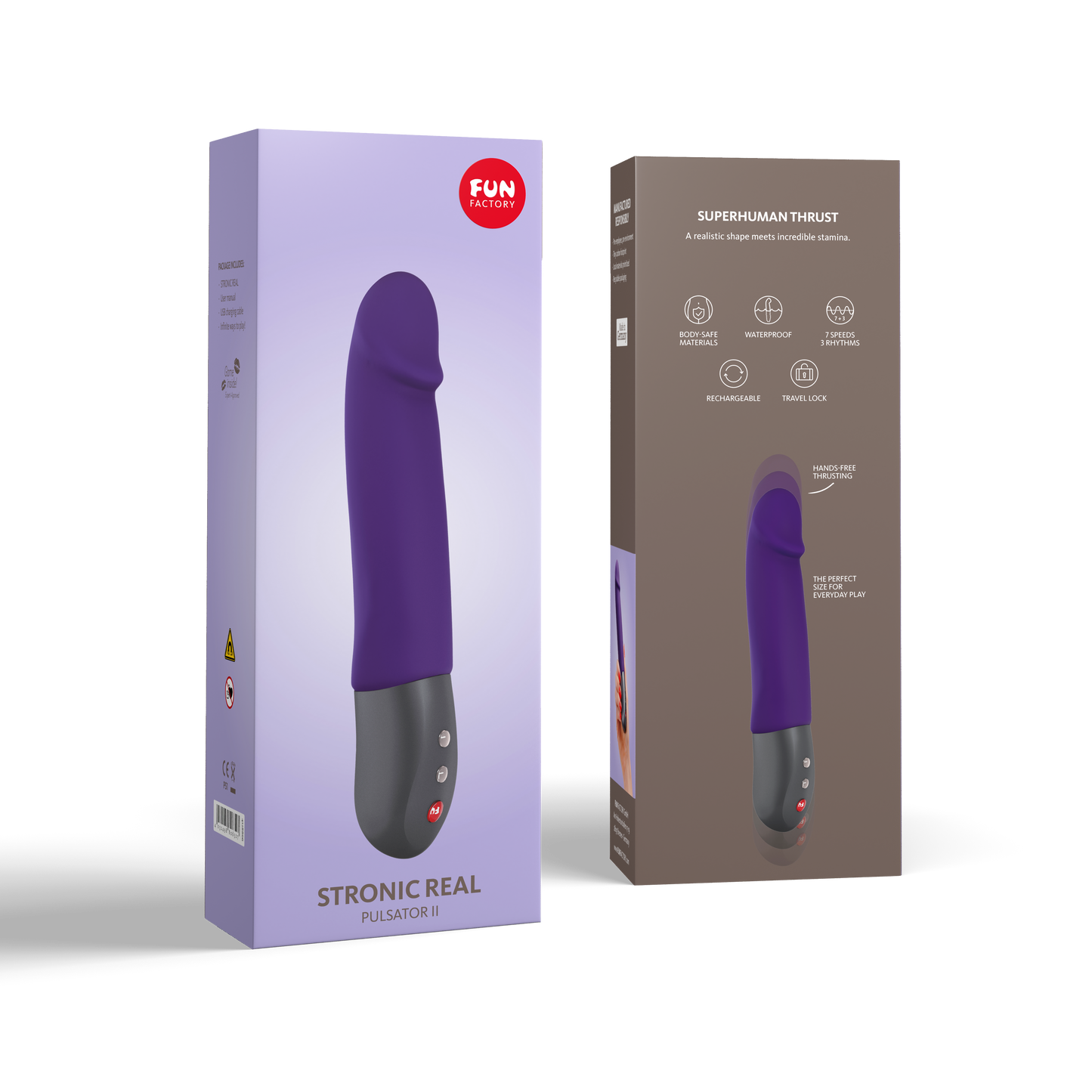Waterproof thrusting vibrator by Fun Factory – Cream color

