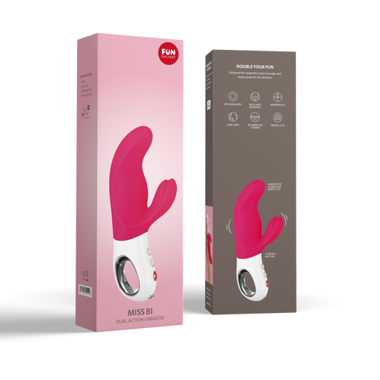 Fun Factory Miss BI Dual Vibrator – dual-motor flexible silicone vibe for G-spot and clitoral pleasure