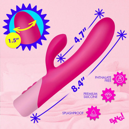 Bang! Clit Tapping Pulsing Rabbit Vibrator
