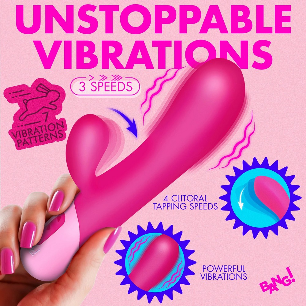 Bang! Clit Tapping Pulsing Rabbit Vibrator