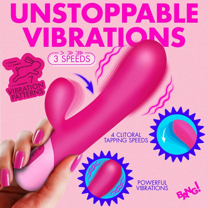 Bang! Clit Tapping Pulsing Rabbit Vibrator