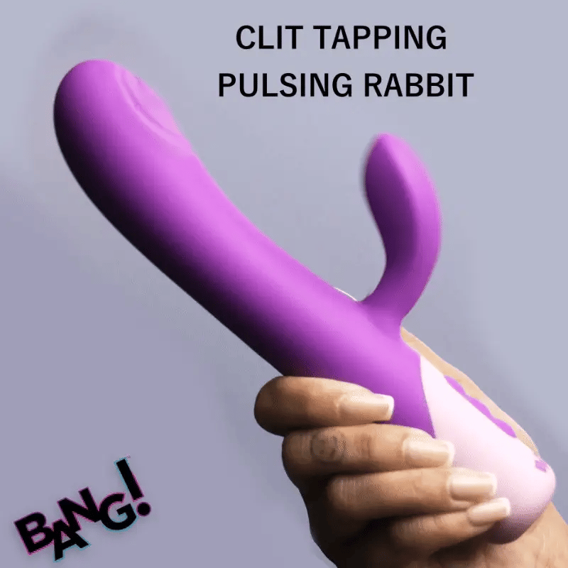 Bang! Clit Tapping Pulsing Rabbit Vibrator