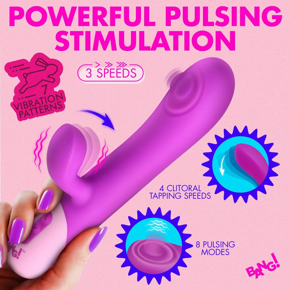 Bang! Clit Tapping Pulsing Rabbit Vibrator