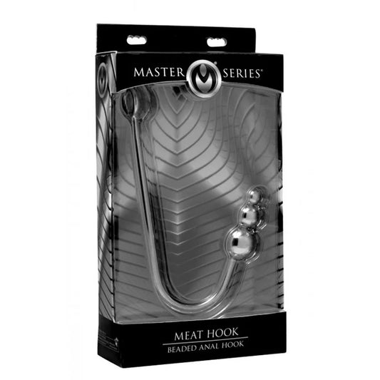 Master Series Beaded Metal Anal Hook 