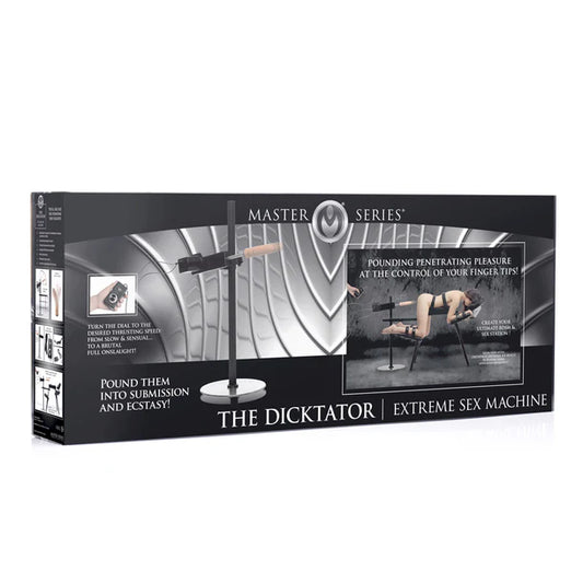 Master Series Dicktator Extreme adjustable thrusting sex machine with stand