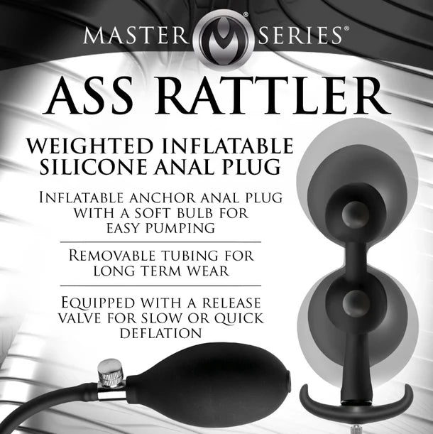 Master Series Ass Rattler Inflatable Plug