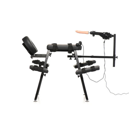 Master Series obedience bench with adjustable pads and integrated thrusting machine