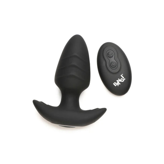 Rotating & Vibrating Silicone Anal Plug w/ Remote
