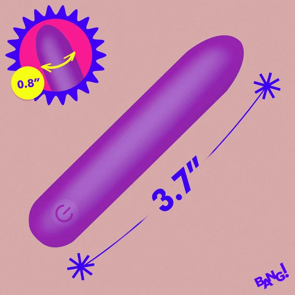 Bang! Tapered Flexible Silicone Bullet Vibrator