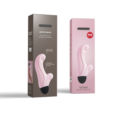 Fun Factory Ocean Mini Vibrator – Dual-Wave Shape Side View

