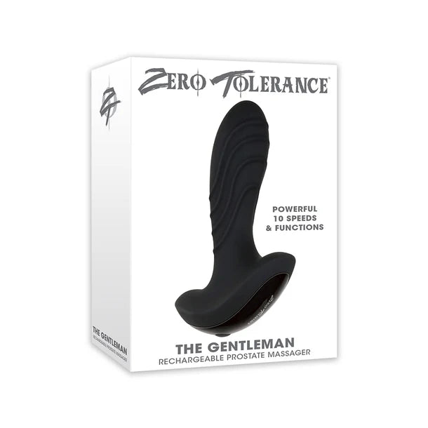 Zero Tolerance Gentleman prostate massager curved silicone vibrating P spot stimulator waterproof rechargeable