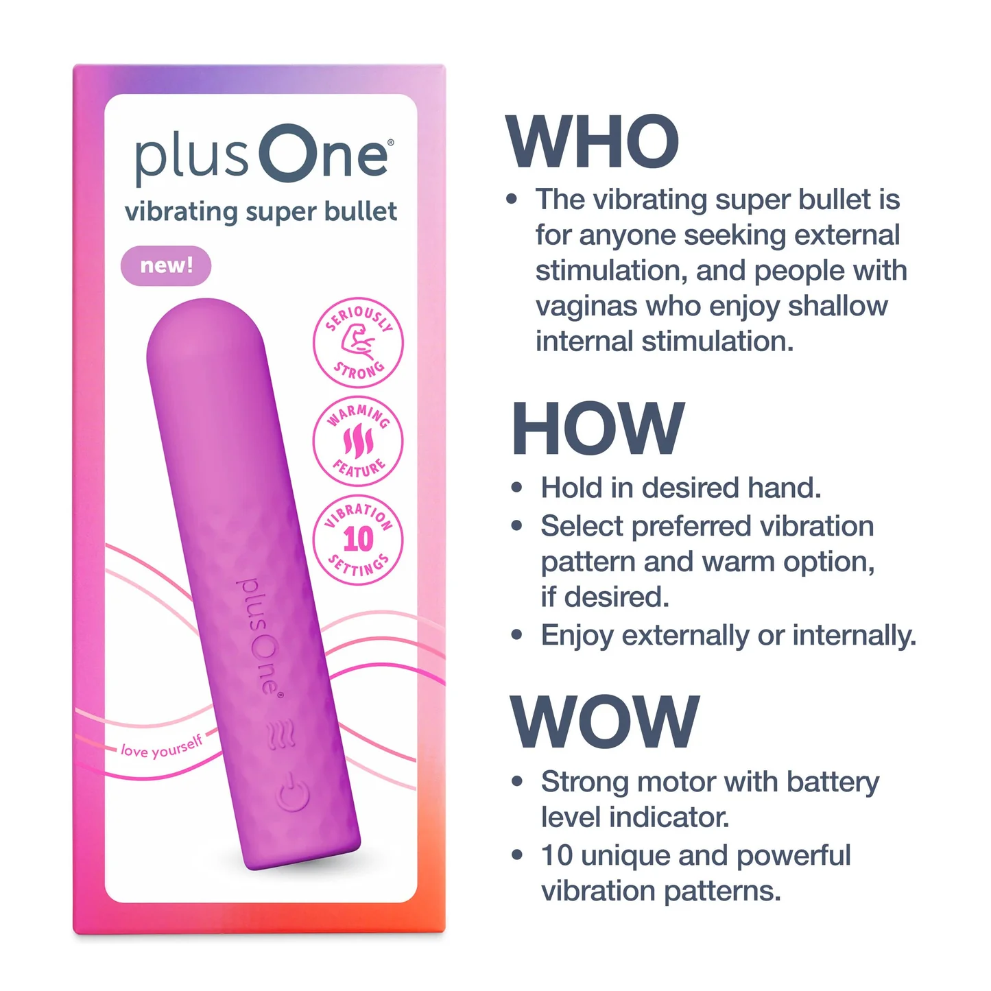 PlusOne Super Bullet Vibrator