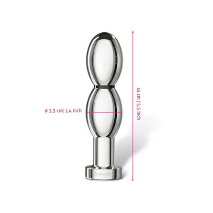 Mystim O(h!)-thello Oval Dildo – Aluminum E-Stim Dildo