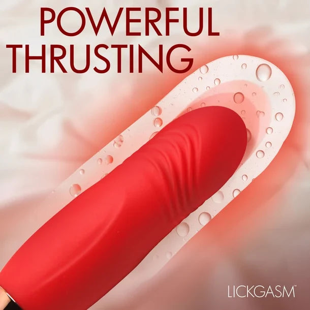 XR Lickgasm Bliss Kiss Clitoral Stimulator with Thrusting Vibrator
