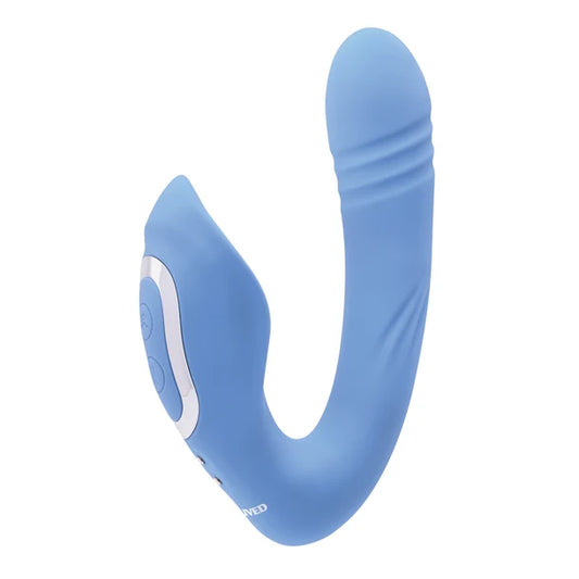 Evolved Tap & Thrust Dual-Motor Thrusting Vibrator
