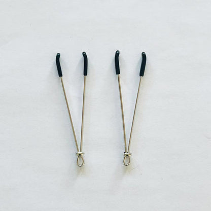Silver Wire-Style Adjustable Nipple Clamps – Minimalist BDSM Tweezer Clips
