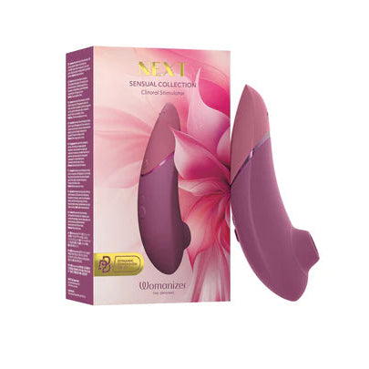 Womanizer Next air pressure stimulator with premium packaging and elegant design