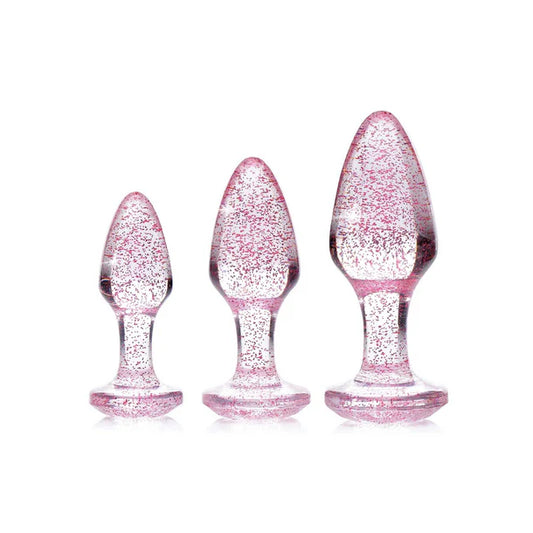 Adam & Eve Glitter Gem Butt Plug Set