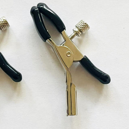 Adjustable Nipple Clamps with Rubber Tips – Stainless Steel
