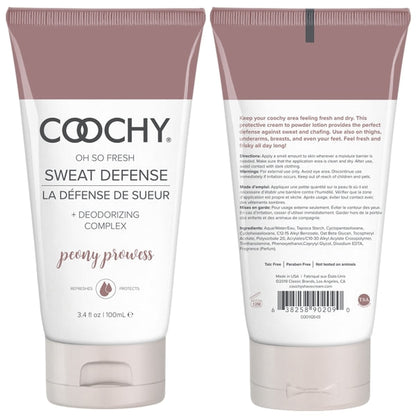 Coochy Sweat Defense – Peony Prowess - 3.4oz | 100mL