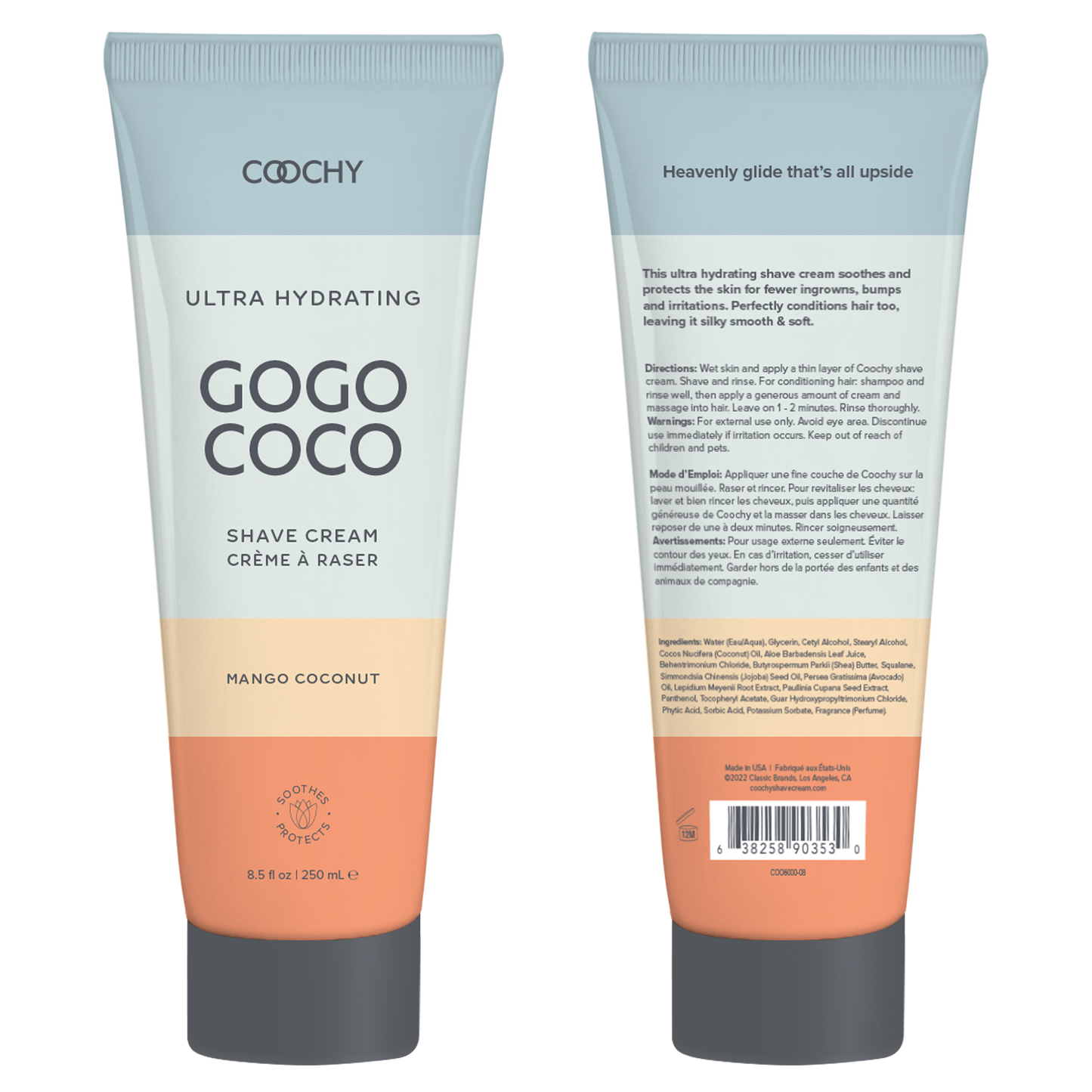 Coochy Ultra Hydrating Shave Cream – Mango Coconut (8.5 oz)