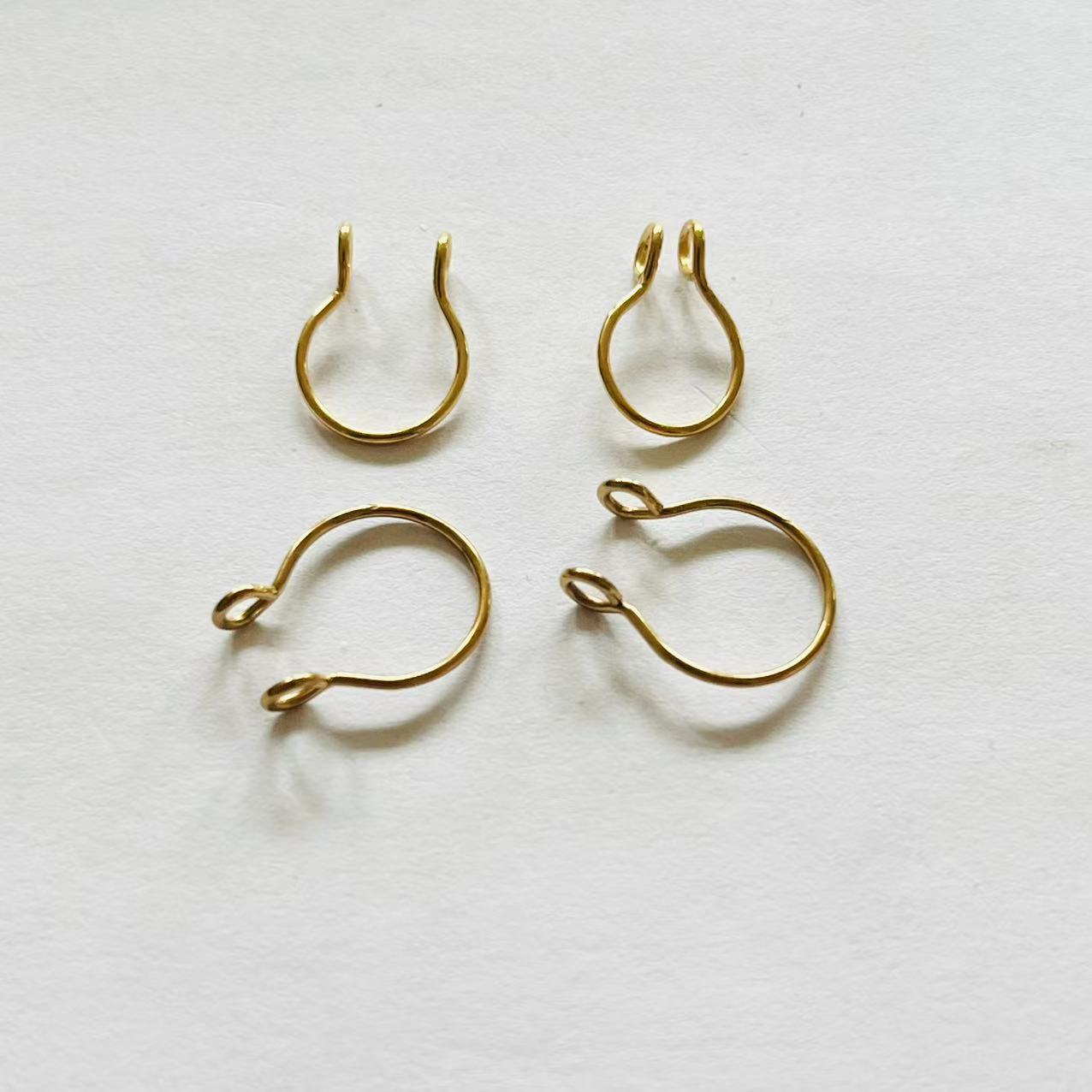 Minimalist Gold Nipple Rings – Non-Piercing
