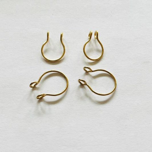 Minimalist Gold Nipple Rings – Non-Piercing