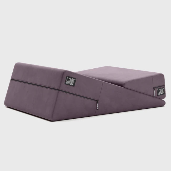 Liberator Wedge and Ramp Combo – stacked position support with plush black microfiber cover