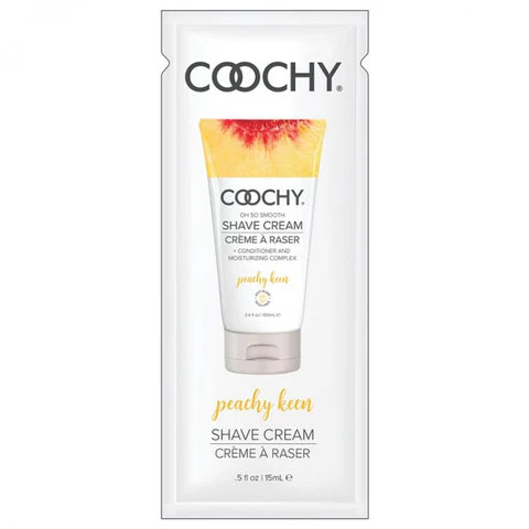 Coochy Shave Cream - Peachy Keen - 3.4 oz / 7.2 oz /1 2.5 oz / 32 oz / 0.5 oz