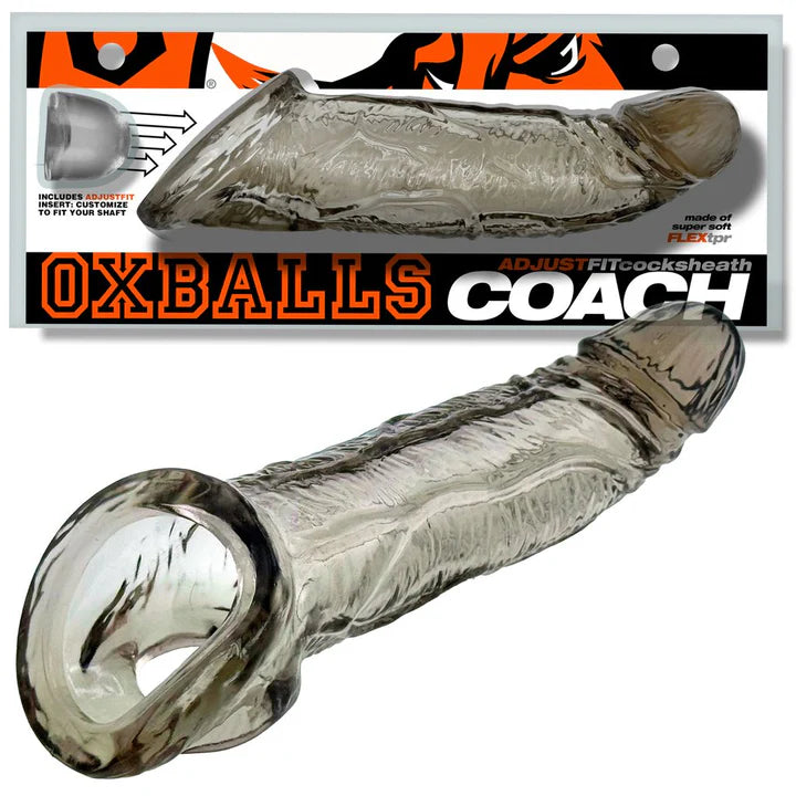OXBALLS Coach Cocksheath Storm silicone sheath with adjustable fit and contoured design
