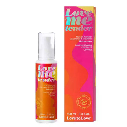 LOVE TO LOVE Love Me Tender Massage Oil – Warming Flavored Oil