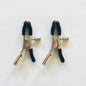 Adjustable Stainless Steel Nipple Clamps with Rubber Tips – BDSM Accessory for Couples
